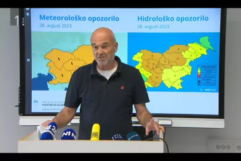 Meteorolog Branko Gregorčič / Foto: Posnetek Zaslona