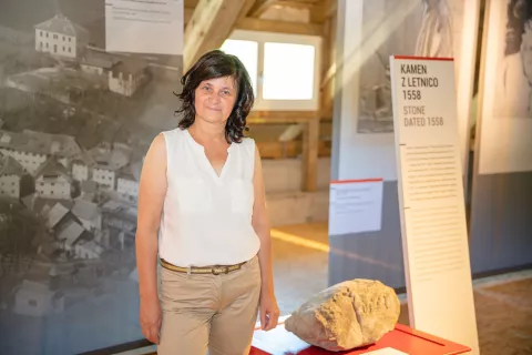 Kovaški muzej Kropa 70 let, razstava, odprtje, Kropa, občina Radovljica, Saša Florjančič, vodja kovaški muzej Kropa / Foto: Nik Bertoncelj