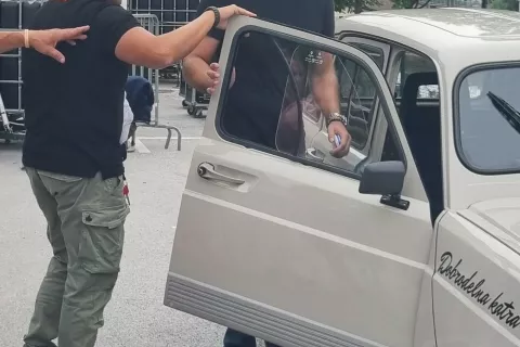 Na &Scaron;u&scaron;tarski nedelji se je z dobrodelno katro peljal tudi Jan Plestenjak. / Foto: arhiv Tomaža Habjana