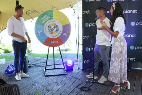 Denis Avdić, Klemen Bučan in Nataša Naneva / Foto: Alenka Brun