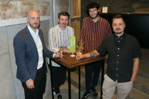  David Žefran in fantje iz restavracije Milka / Foto: Alenka Brun