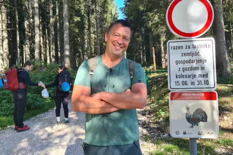 Ornitolog Tomaž Mihelič / Foto: Marjana Ahačič