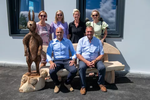 Otvoritev kisarne Jarc - družina Jarc. / Foto: Primož Pičulin