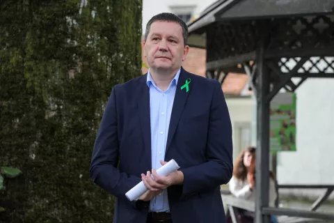 dan odprtih vrat Psihiatrična bolnica Begunje na fotografiji Mitja Logar dr med spec spec psih direktor / Foto: Tina Dokl