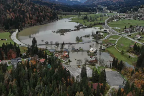 poplave presihajoče jezero Ledine / Foto: Cz Občine Kranjska Gora