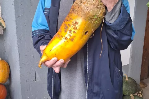 Andrej Resman s peso velikanko / Foto: osebni arhiv