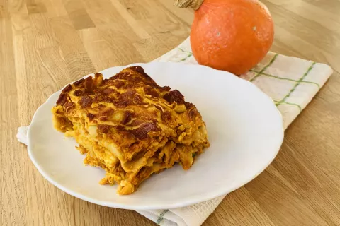 Bučna lazanja s skuto / Foto: Erika Jesenko