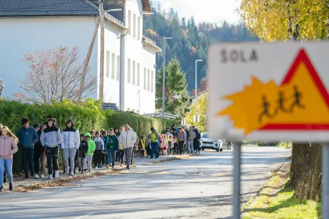 Evakuacijska vaja Koroška Bela / Foto: Nik Bertoncelj