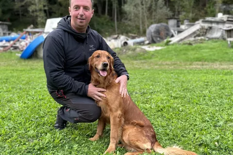 David Pogačnik je prvi v Sloveniji, ki je pristopil k urjenju psov za iskanje stenic. / Foto: osebni arhiv