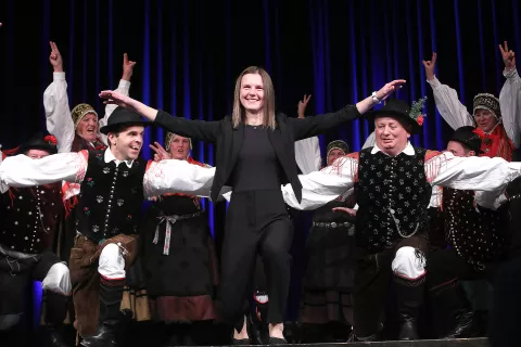 Ema Klinec je prva ženska v občini, ki so ji podelili naziv častne občanke. / Foto: Gorazd Kavčič