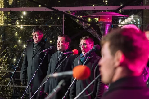 Srečanje oktetov in malih vokalnih skupin Sem slišal peti IV / Foto: Primož Pičulin