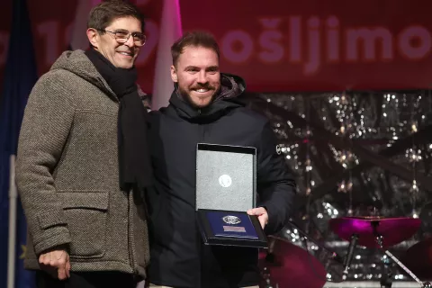 podelitev priznanj športnik leta 2023 občina Kranj mestno jedro center športni dosežki v preteklem letu<br>športnice / Foto: Gorazd Kavčič