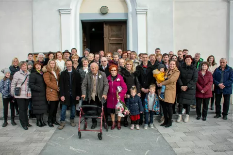 šestdeseto obletnico poroke sta praznovala / Foto: Osebni Arhiv