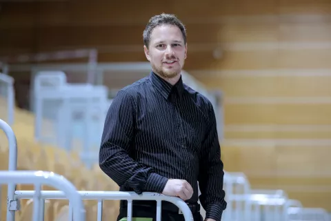 Ddr. Miha Markelj iz TIC-a Železniki / Foto: Tina Dokl