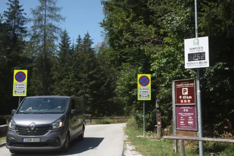 Dolina vrata gneča avtomobili števec za število avtomobilov / Foto: Gorazd Kavčič