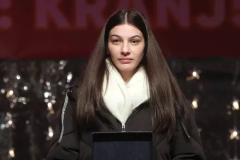 podelitev priznanj športnik leta 2023 občina Kranj mestno jedro center športni dosežki v preteklem letu<br>športnice / Foto: Gorazd Kavčič