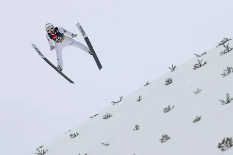 smučarski poleti Planica SP svetovni pokal skakalnica janez gorišek petkova prestavljena tekma / Foto: Gorazd Kavčič