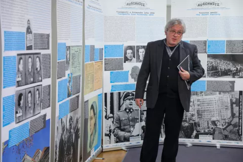 gostujoča razstava Tu se je smrt utrudila do smrti avtor Boris Hajdinjak galerija Atrij Tržič / Foto: Tina Dokl