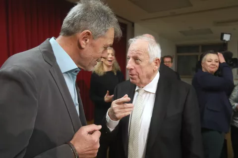 podelitev priznanje 45. Tišlerjeva Tischlerjeva nagrada Karel Smolle Narodni svet koroških Slovencev in Krščanska kulturna zveza dvorana Mohorjeva družba Celovec koroški slovenci / Foto: Gorazd Kavčič