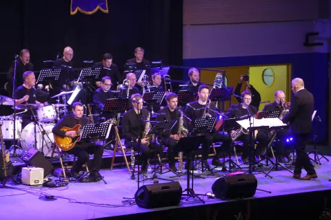 veliki dobrodelni koncert big band Bled Lions klub Škofja Loka dvorana Trata / Foto: Gorazd Kavčič