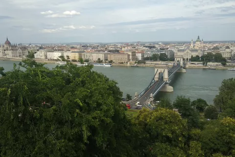 Budimpešta, Széchenyjev verižni most čez Donavo / Foto: Slavko Zupanc
