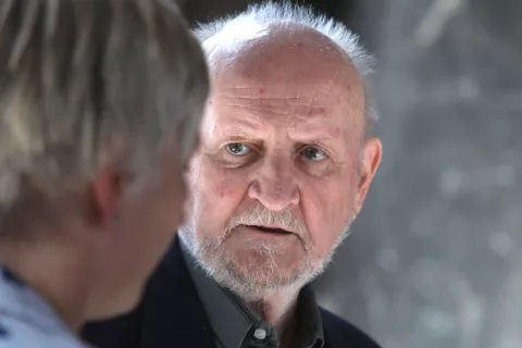 podelitev trubarjeva nagrada NUK narodno-univerzitetna knjižnica Ljubljana pater profesor in zgodovinar Metod Benedik samostan Škofja Loka pasijon / Foto: Gorazd Kavčič