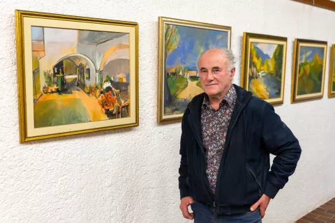 Razstava Franca Ranta bo v Galeriji Muzeja Železniki na ogled ta mesec / Foto: Simon Benedičič