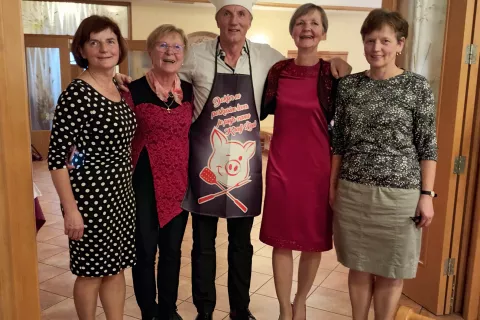 Janez Thaler ter Helena, Karmen, Jana in Tadeja / Foto: Nada Prevc