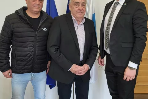 Aleš Drekonja, Franc Ekar in župan Rok Roblek / Foto: arhiv občine