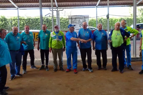 Najboljše tri ekipe balinarjev v moški konkurenci,. / Foto: Arhiv Mdi Kranj