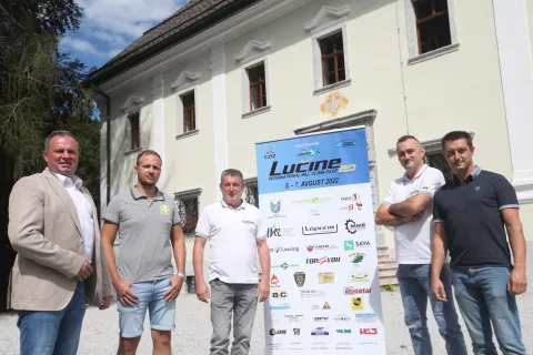 Gorska hitrostna dirka GHD Lučine 2022 tiskovna konferenca dvorec Visoko cesta Todraž Lučine ovinki spektakel / Foto: Gorazd Kavčič