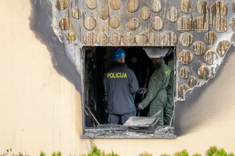 Eksplozija Slovenski Javornik Jesenice 28. maja 2024 / Foto: Nik Bertoncelj