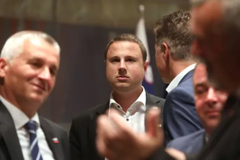 Poslanke in poslanci Državni zbor republike Slovenije 2022-politične stranke koalicija opozicija vlada dr. Roberta Goloba / Foto: Gorazd Kavčič