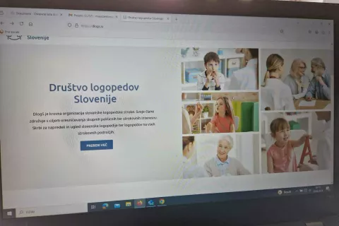 Veliko informacij je dostopnih tudi na spletni strani Društva logopedov Slovenije. / Foto: Maja Bertoncelj