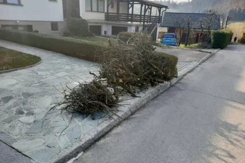 Zeleni odrez pripravite en dan pred izbranim dnevom odvoza na prevzemno mesto za zabojnike. / Foto: spletna stran Komunale Škofja Loka / Foto: 