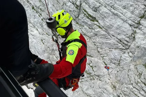 gorske nesreče helikoptersko reševanje policija GRZS / Foto: Pu Kranj