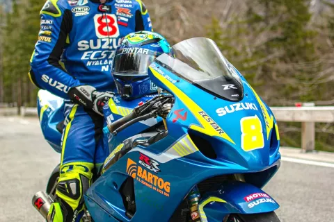 Andrej Pintar s svojim jeklenim konjičkom / Foto: osebni arhiv Andreja Pintarja / Foto: 