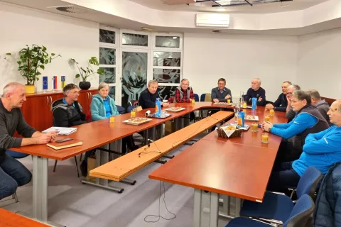 Žirovski prostovoljni vozniki na sprejemu pri županu / Foto: arhiv občine / Foto: 