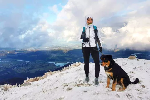 Draga in Sky lani na Golici / Foto: osebni arhiv Drage Žbontar / Foto: 