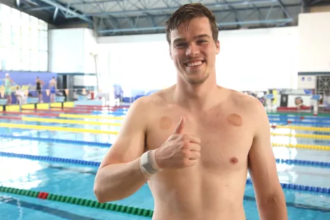 Triglavan Peter John Stevens je bil najboljši slovenski plavalec leta 2022. / Foto: Gorazd Kavčič / Foto: 