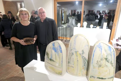 Barba Štembergar Zupan in Niko Zupan bosta Mednarodni simpozij umetniške keramike V-oglje prihodnje leto pripeljala do polnoletnosti. / Foto: Igor Kavčič / Foto: 