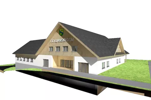 Tako naj bi bilo videti novo razvojno središče kulture in športa v Gorjah. / Foto: Atelje Prizma/Domen Zalokar, u.d.i.g. / Foto: 