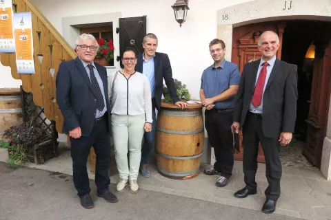 Jernej Jeglič, Mateja Vilman, Gašper Kleč, Erik Logar in Milan Debeljak / Foto: 