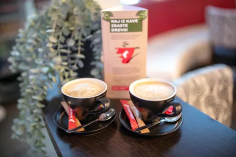 Ob mednarodnem dnevu kave so želeli pokazati, da je svet kave lahko trajnosten. / Foto: Primož Pičulin / Foto: 