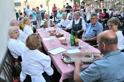 Seniorski večer z ljudskimi pevkami ter citrarjem Tomažem Plahutnikom, gosti in obilico dobre volje / Foto: Alenka Brun / Foto: 