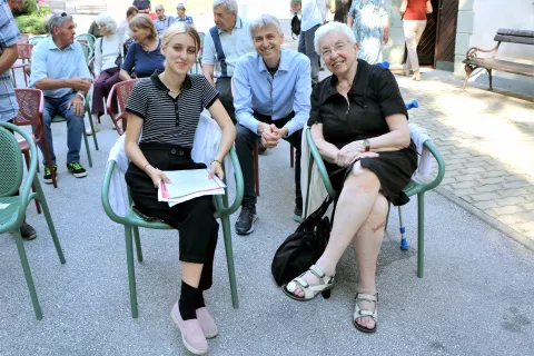 Ella Waicsek, Sibyl Urbancic (desno) in Johann Kneihs / Foto: Alenka Brun / Foto: 