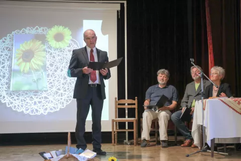 Od leve: Milan Debeljak, Marko Kavčič, Tone Strlič in Ivka Sodnik / Foto: Tina Dokl / Foto: 