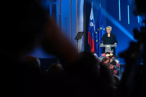 Na državni proslavi ob dnevu reformacije je bila slavnostna govornica predsednica države Nataša Pirc Musar. / Foto: arhiv urada predsednice/Katja Kodba/STA / Foto: 
