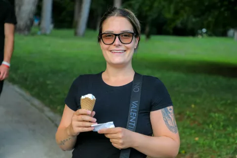 anketa najbolj&scaron;i sladoled Nadja Kolenc, Krnica / Foto: Tina Dokl