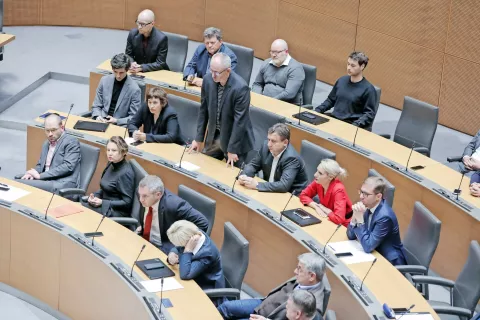 Državni zbor je s 34 glasovi za in 51 proti zavrnil razpis referenduma o ustanovitvi nove občine Golnik. / Foto: Tina Dokl / Foto: 